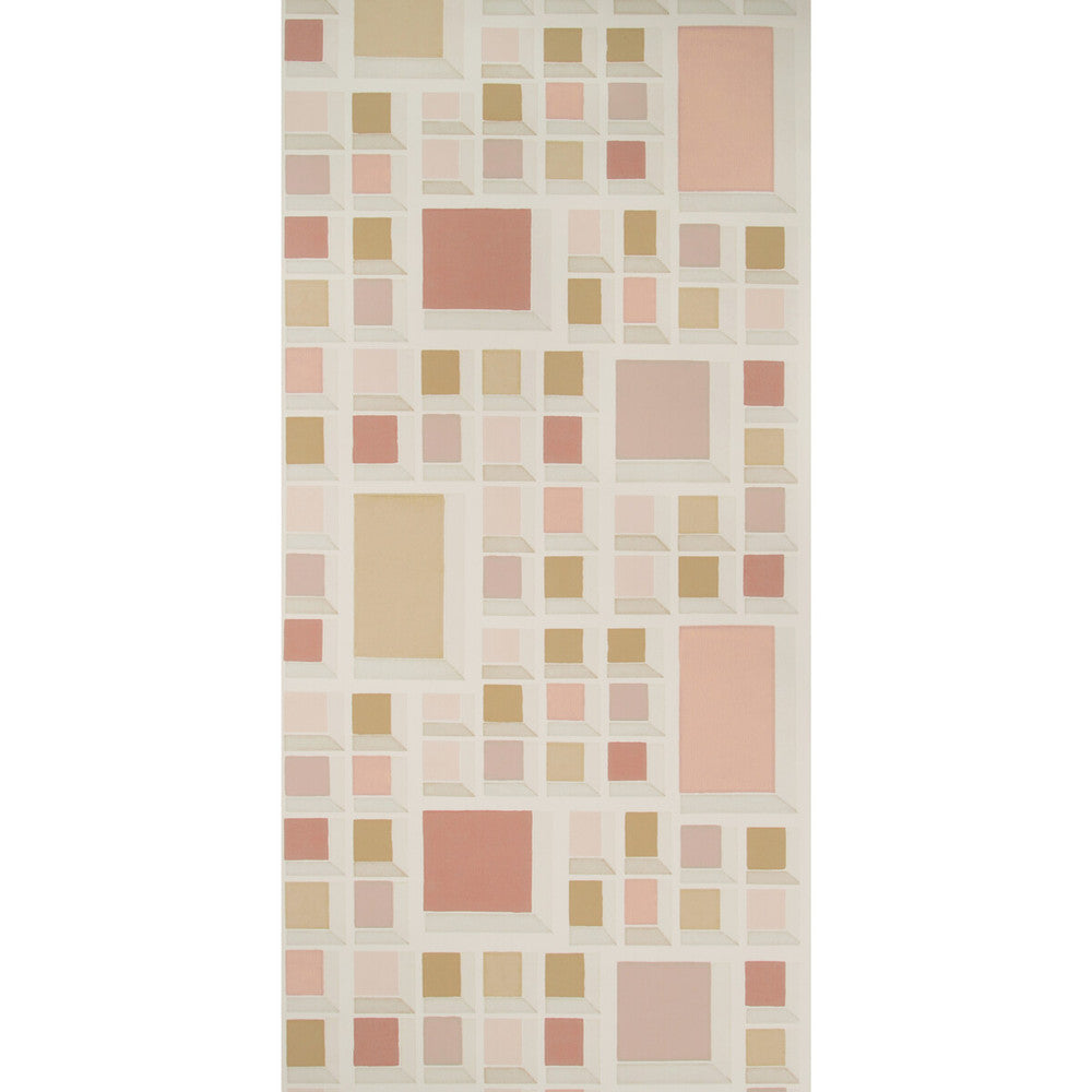 Rarity Paper Blush/Ivory by Groundworks Designer Wallcovering KELLY WEARSTLER WALLPAPERS III PAPER - 100% United States Horizontal: 27 and Vertical: 30 27 - Swanky Fabrics -