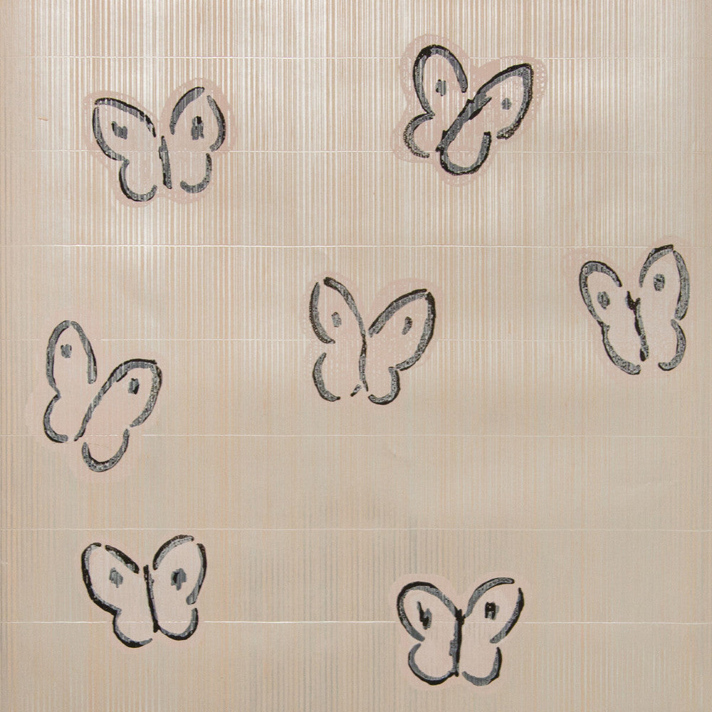 Ascension Pink by Groundworks Designer Wallcovering HUNT SLONEM II MYLAR - 100% United States - Horizontal: 27 and Vertical: 36 27 - Swanky Fabrics -