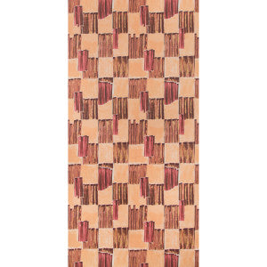 Lyre Paper Fiery by Lee Jofa Modern Designer Wallcovering