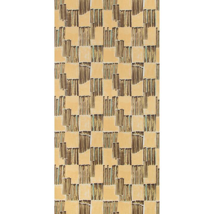 Lyre Paper Bronzed by Groundworks Designer Wallcovering KELLY WEARSTLER WALLPAPERS V CELLULOSE - 60%;POLYESTER - 24%;MINERAL FILLERS - 12%;BINDER - 4% Italy Horizontal: 26.77 and Vertical: 17.56 26.77 - Swanky Fabrics -