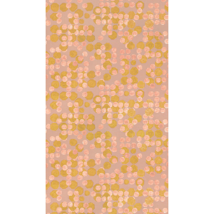 Hex Paper Aura by Groundworks Designer Wallcovering KELLY WEARSTLER WALLPAPERS V LINEN - 80%;ACRYLIC - 20% Italy Horizontal: 34.25 and Vertical: 24.68 34.25 - Swanky Fabrics -
