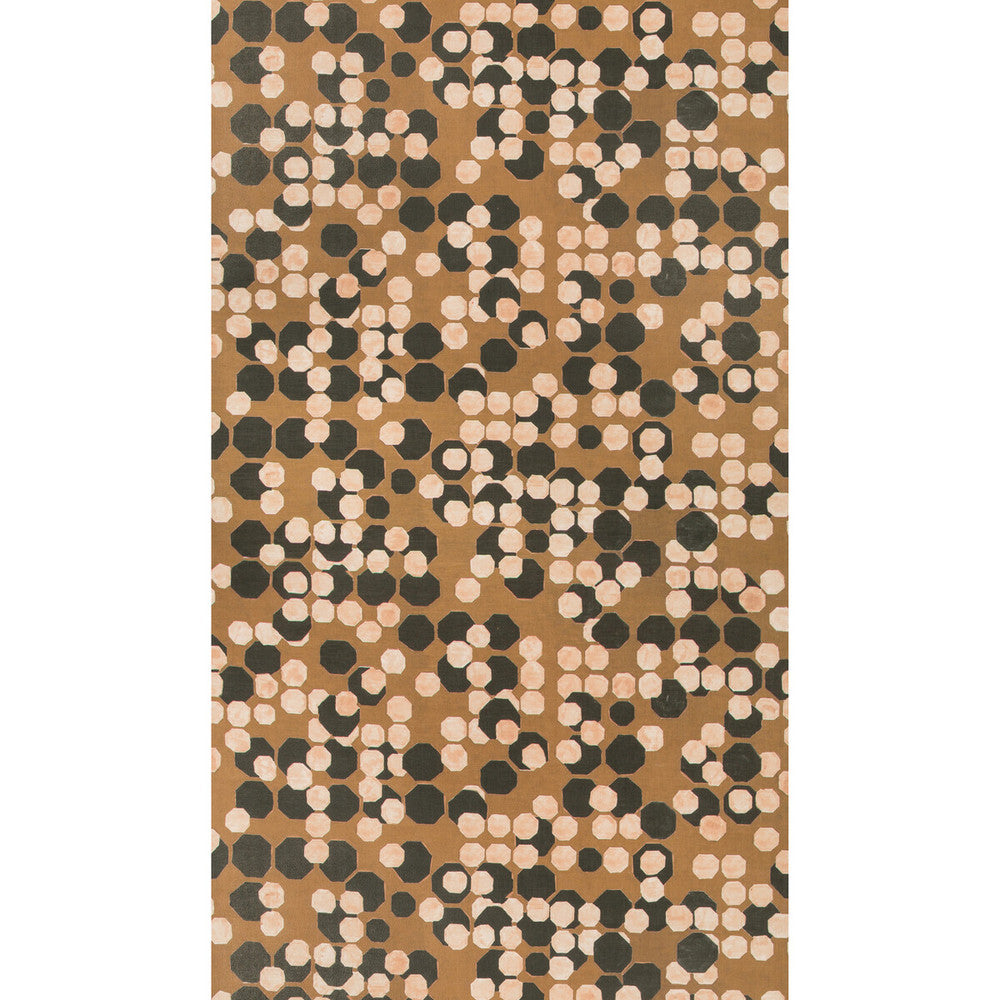 Hex Paper Coin by Groundworks Designer Wallcovering KELLY WEARSTLER WALLPAPERS V LINEN - 80%;ACRYLIC - 20% Italy Horizontal: 34.25 and Vertical: 24.68 34.25 - Swanky Fabrics -