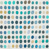 Twister Paper Denim/Aqua by Lee Jofa Modern Designer Wallcovering