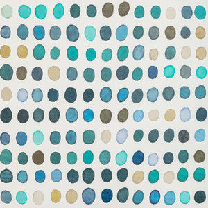 Twister Paper Denim/Aqua by Lee Jofa Modern Designer Wallcovering