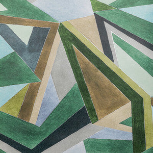 Roulade Paper Juniper/Buff by Lee Jofa Modern Designer Wallcovering
