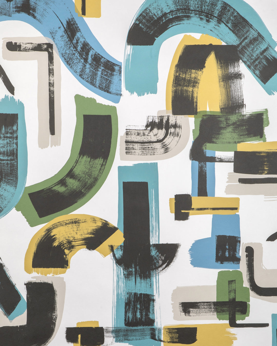 Bleecker Paper - Lake/Fern GWP-3738.353.0 by Lee Jofa Modern Designer Wallcovering