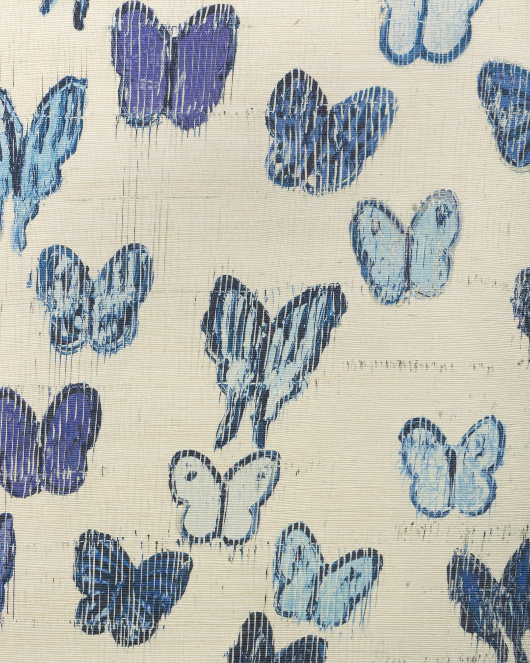 Flutter Sisal - The Blues GWP-3746.513.0 by Lee Jofa Modern Designer Wallcovering