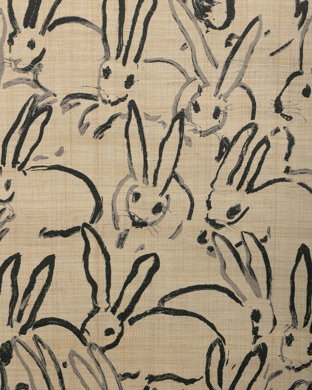 Hutch Raffia - Ink GWP-3750.816.0 by Lee Jofa Modern Designer Wallcovering