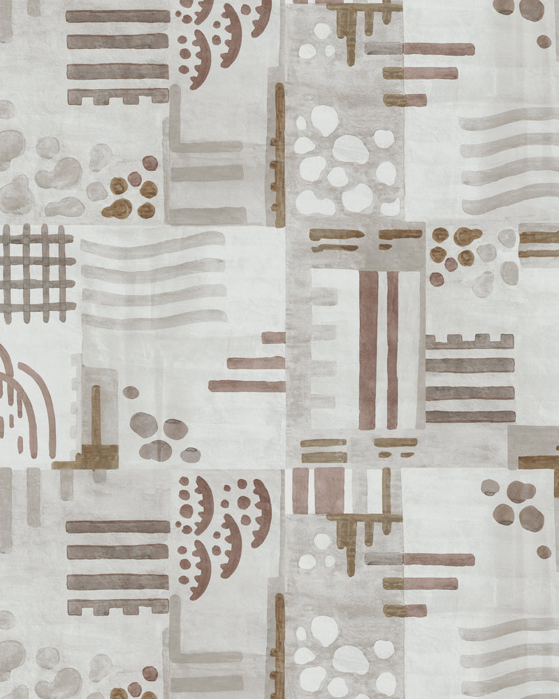 Veda Wc - Limestone/Bark GWP-3753.1621.0 by Lee Jofa Modern Designer Wallcovering