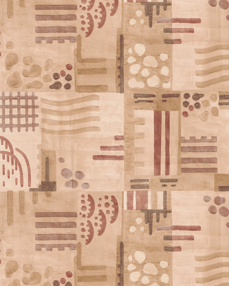 Veda Wc - Clay GWP-3753.424.0 by Lee Jofa Modern Designer Wallcovering