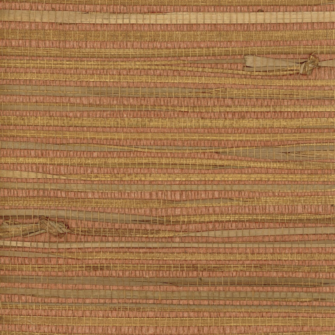 Cinnabar (Wp) # SL20 Orange by Maxwell Designer Wallpaper Grasscloth Wallcovering CATTAIL BACKING: 120g NON WOVEN CHINA 36" x 8YD - Swanky Fabrics -