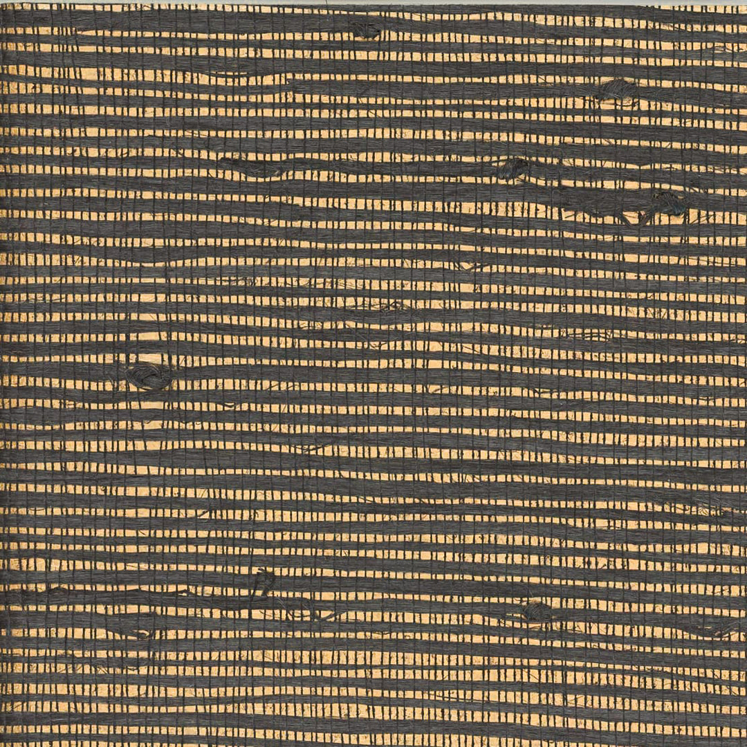 Obsidian (Wp) # 160228 Jet by Maxwell Designer Wallpaper Grasscloth Wallcovering JUTE BACKING: 120g NON WOVEN CHINA 36" x 8YD - Swanky Fabrics -