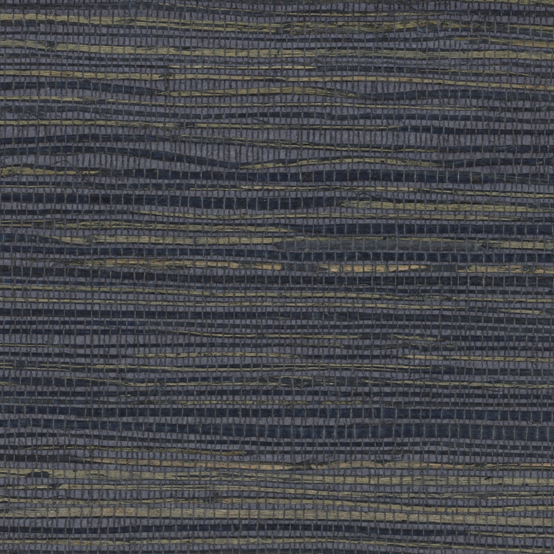 Moonstone (Wp) # SH18 Blue by Maxwell Designer Wallpaper Grasscloth Wallcovering GRASSROOT BACKING: 120g NON WOVEN CHINA 36" x 8YD - Swanky Fabrics -