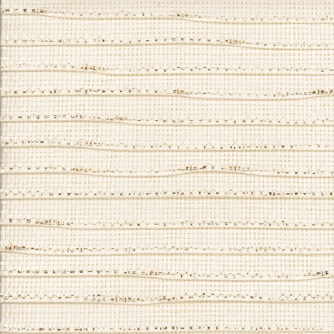 Pearl (Wp) # HMQ1909022 White by Maxwell Designer Wallpaper Grasscloth Wallcovering PLEATED PAPERWEAVE BACKING: 120g NON WOVEN CHINA 36" x 8YD - Swanky Fabrics -