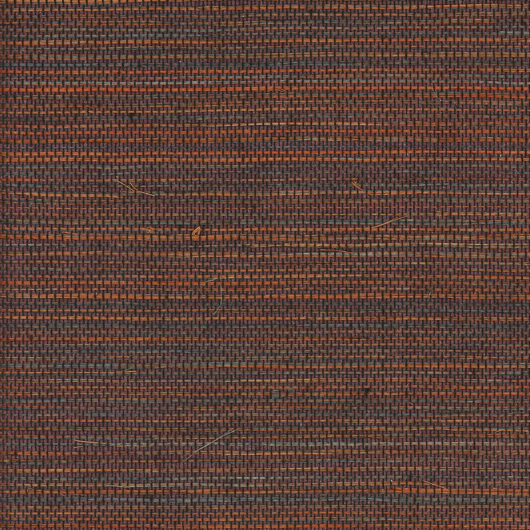 Tourmaline (Wp) # S20342 Burgundy by Maxwell Designer Wallpaper Grasscloth Wallcovering TWO COLOR SISAL BACKING: 120g NON WOVEN CHINA 36" x 8YD - Swanky Fabrics -