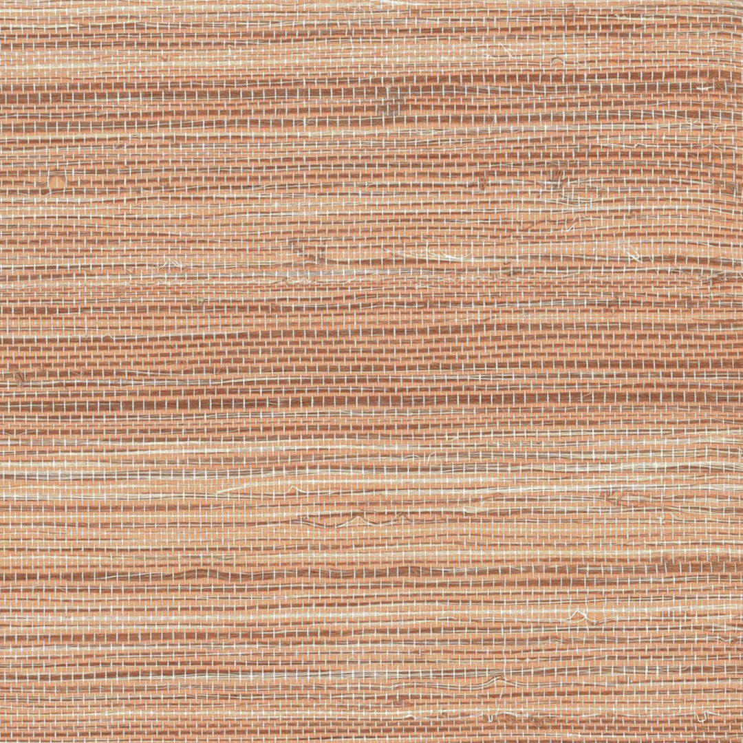 Sunstone (Wp) # S20211 Tangerine by Maxwell Designer Wallpaper Grasscloth Wallcovering TWO COLOR SISAL BACKING: 120g NON WOVEN CHINA 36" x 8YD - Swanky Fabrics -