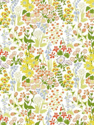 Nymph Floral Springtime GW166300001 by Grey Watkins Designer Fabric FOLKLORE 100% COTTON UNITED KINGDOM MEDIUM DUTY Horizontal: 19" and Vertical: 18.25" 55 - Swanky Fabrics -