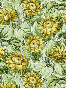 Sunflower Print Harvest GW166310001 by Grey Watkins Designer Fabric