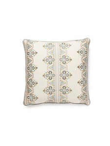Imogen Embroidery Pillow 18 X 18 - Earl Grey GWIMOGEPILL0001 by Scalamandre Designer Pillows