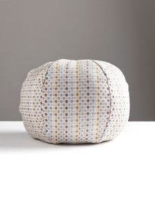 Odette Weave Pillow 12 Dia - Limestone GWSODETPILL0001 by Scalamandre Designer Pillows