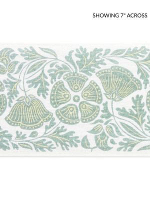 Gretel Printed Tape Daydream GWT33300001 by Grey Watkins Designer Trim FOLKLORE 100% LINEN INDIA MEDIUM DUTY Horizontal: 8.75" and Vertical: 5.13 - Swanky Fabrics -