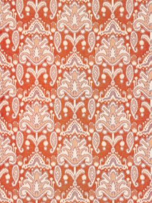Kandira Ikat Papaya GW272100002 by Grey Watkins Designer Fabric BREEZE 60% LINEN 40% COTTON INDIA MEDIUM DUTY Horizontal: 12.5" and Vertical: 14" 54 - Swanky Fabrics -