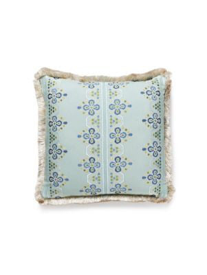 Imogen Embroidery Pillow 18 X 18 - Seabed GWIMOGEPILL0002 by Scalamandre Designer Pillows 72% COTTON 28% VISCOSE U.S.A. Horizontal: and Vertical: 0 - Swanky Fabrics -