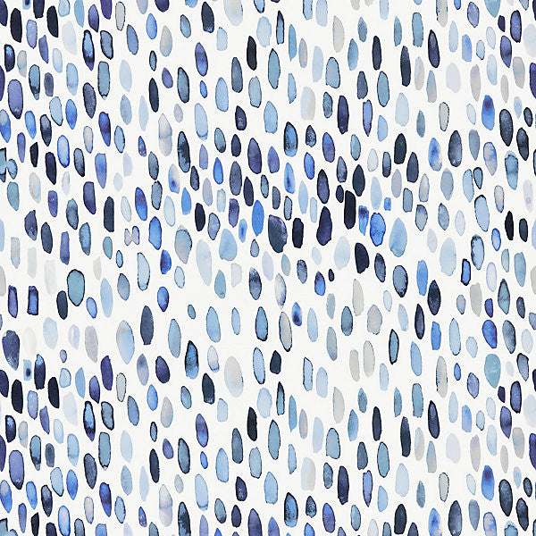 Jamboree/Blues Gw 0002Wp88507 by Grey Watkins Designer Wallpaper                                                                         AUSTRIA  Horizontal: 19.69" and Vertical: 28.35" 28.35"  - Swanky Fabrics -