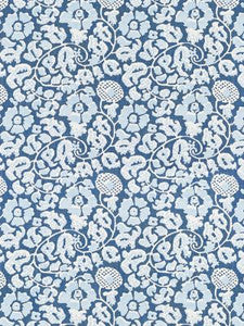 Maiden Floral Denim GW166290003 by Grey Watkins Designer Fabric