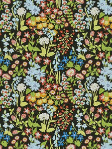 Nymph Floral Black Multi GW166300003 by Grey Watkins Designer Fabric