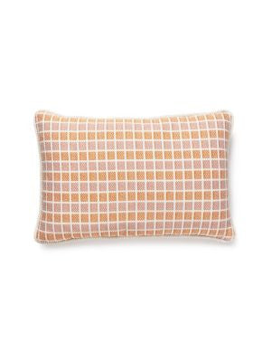Fair Isle Pillow 14 X 22 - Begonia GWLFAIRPILL0003 by Scalamandre Designer Pillows 100% COTTON U.S.A. Horizontal: and Vertical: 0 - Swanky Fabrics -