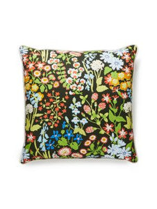 Nymph Floral Pillow 22 X 22 - Black Multi GWNYMPHPILL0003 by Scalamandre Designer Pillows