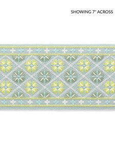 Hansel Embroidered Tape Summer Breeze GWT33290003 by Grey Watkins Designer Trim