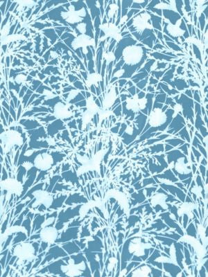 Wildflower Blueprint GW166230005 by Grey Watkins Designer Fabric FLORA 100% COTTON SWITZERLAND MEDIUM DUTY Horizontal: 34.6" and Vertical: 26" 53.5 - Swanky Fabrics -