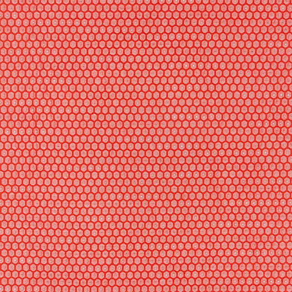 Honeycomb Weave/Coral 27209-002 by Grey Watkins Designer Fabric BREEZE COLLECTION STOCKED AT SCALAMANDRE WAREHOUSE 55% COTTON|55% COTTON|35% LINEN|6% WOOL|4% ACRYLIC ITALY MEDIUM DUTY Horizontal: .75" and Vertical: .75" 54" - Swanky Fabrics -