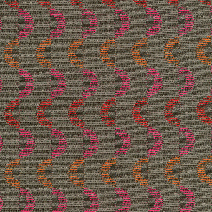 Gyre 614 Rosewood by Seaqual Designer Fabric Gyre 78% Polyester,22% Seaqual Polyester 102,000 Double Rubs (Wyzenbeek) </p><p>Repeat: Horizontal: 1.875 in. (4.763 cm) across the roll and Vertical: 6.675 in. (16.955 cm) up the roll 55 in. (140 cm) - Swanky Fabrics -