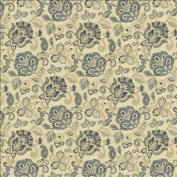 Go For Baroque Blue by Kasmir Designer Fabric