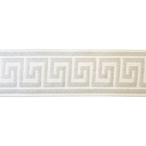 Greek Key White by Europatex Designer Fabric