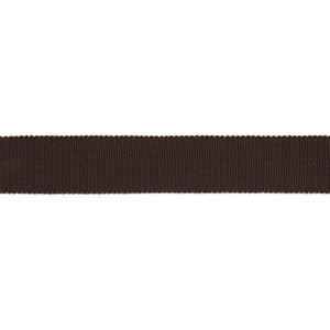 Versailles 7/8" Grosgrain Ribbon Tape Chocolate by Europatex Designer Fabric