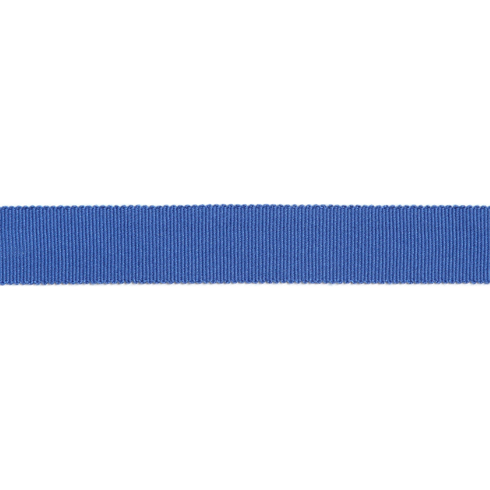 Versailles 7/8" Grosgrain Ribbon Tape Cobalt by Europatex Designer Fabric Versailles 100% Rayon 0.88 inches - Swanky Fabrics -