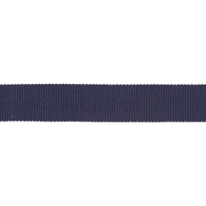 Versailles 7/8" Grosgrain Ribbon Tape Indigo by Europatex Designer Fabric Versailles 100% Rayon 0.88 inches - Swanky Fabrics -