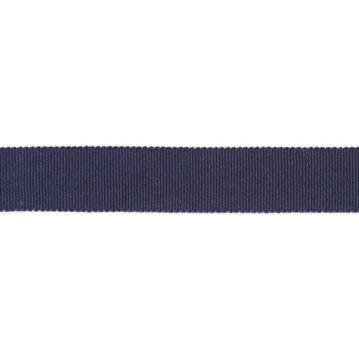 Versailles 7/8" Grosgrain Ribbon - Indigo by Europatex Designer Fabric Versailles 100% Rayon China See Sample Horizontal: N/A and Vertical: N/A 0.88 inches  - Swanky Fabrics -