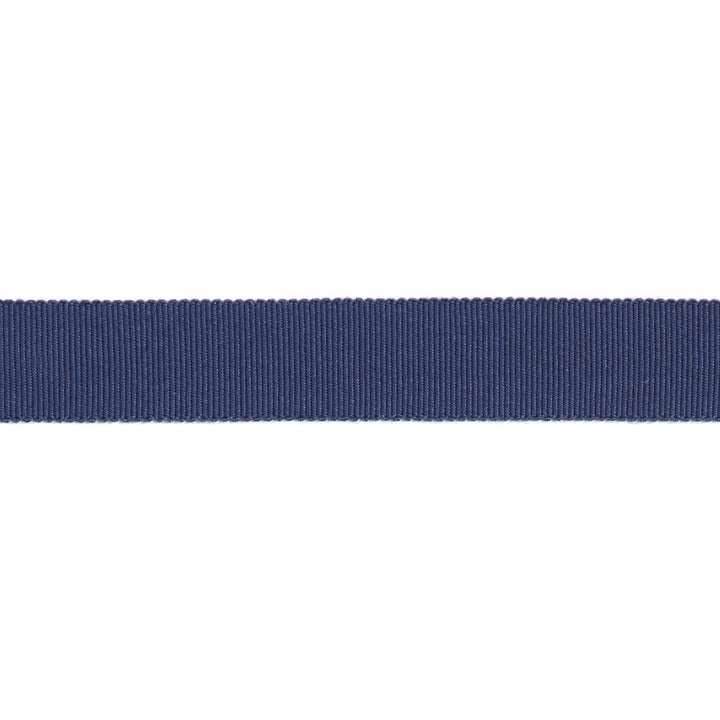 Versailles 7/8" Grosgrain Ribbon Tape Navy by Europatex Designer Fabric Versailles 100% Rayon 0.88 inches - Swanky Fabrics -