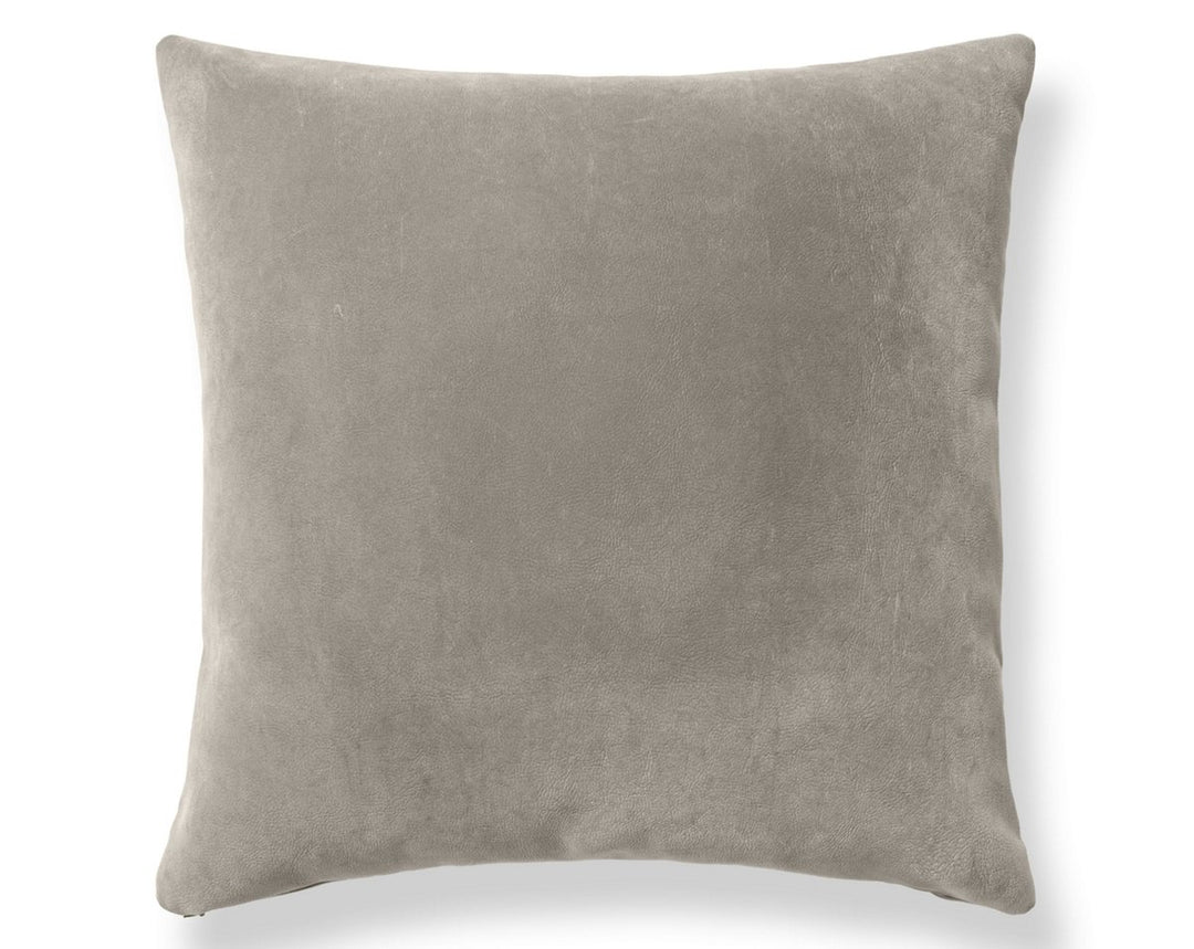 Georgia Suede Pillow 22 X 22 - Nickel H6GEORGPILL3762 by Scalamandre Designer Pillow