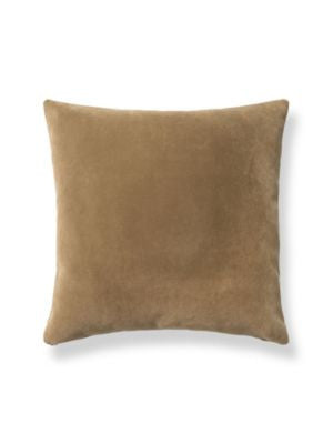 Georgia Suede Pillow 22 X 22 - Dune H6GEORGPILL3746 by Scalamandre Designer Pillows 100% NYLON PILE Horizontal: and Vertical: 0 - Swanky Fabrics -