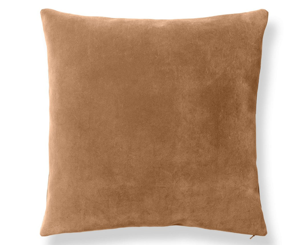 Georgia Suede Pillow 22 X 22 - Caribou H6GEORGPILL3749 by Scalamandre Designer Pillow