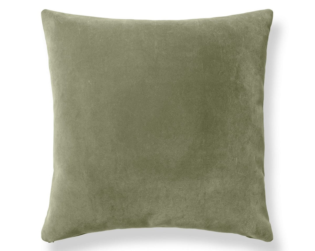 Georgia Suede Pillow 22 X 22 - Sage H6GEORGPILL3754 by Scalamandre Designer Pillow