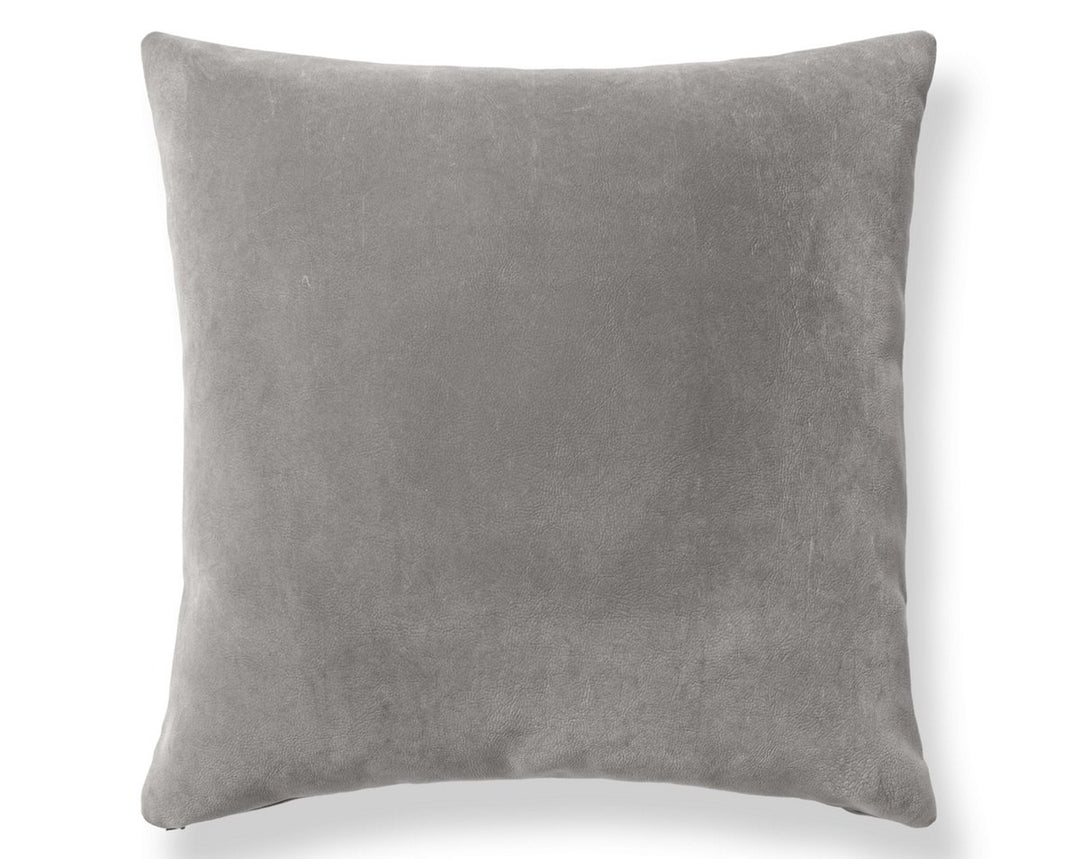 Georgia Suede Pillow 22 X 22 - Cobblestone H6GEORGPILL3763 by Scalamandre Designer Pillow