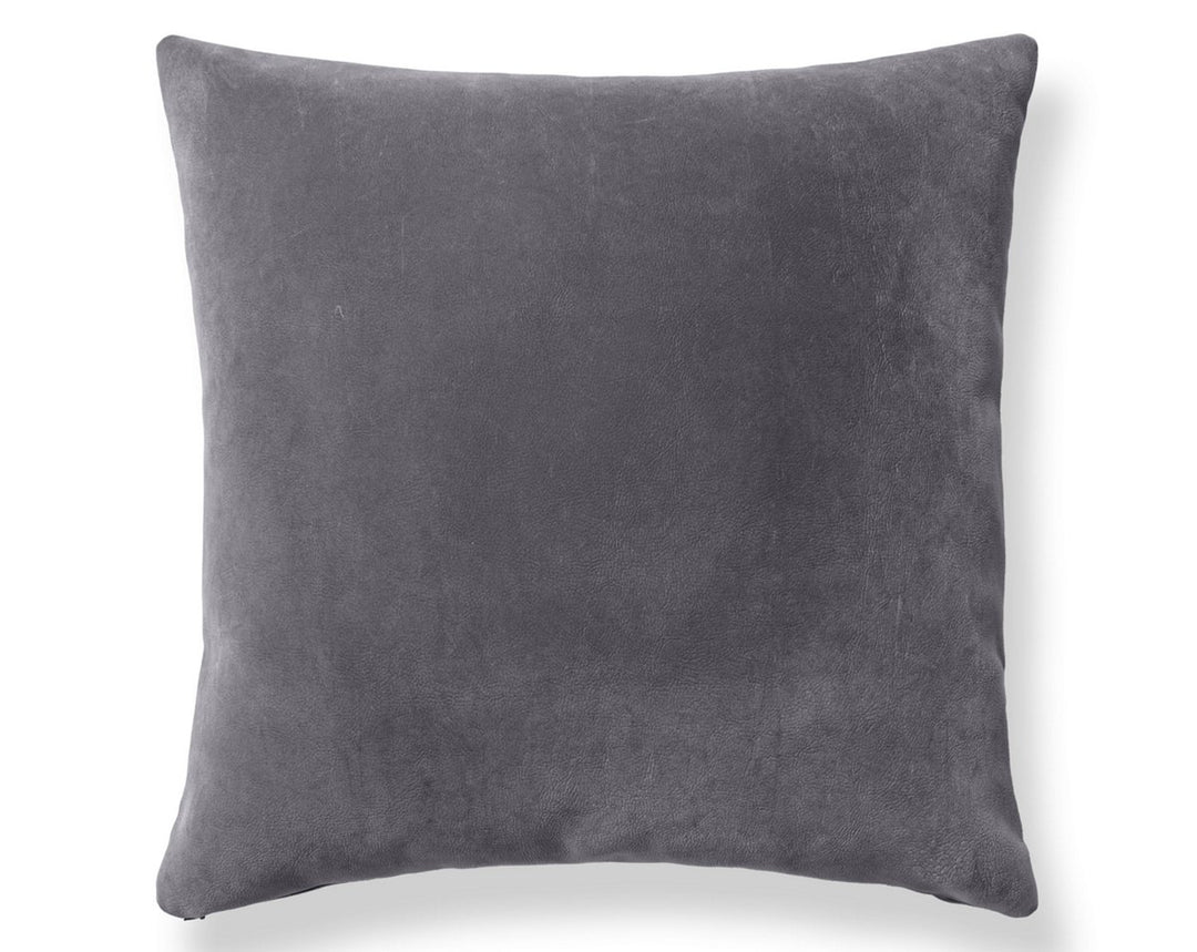 Georgia Suede Pillow 22 X 22 - Flannel H6GEORGPILL3764 by Scalamandre Designer Pillow