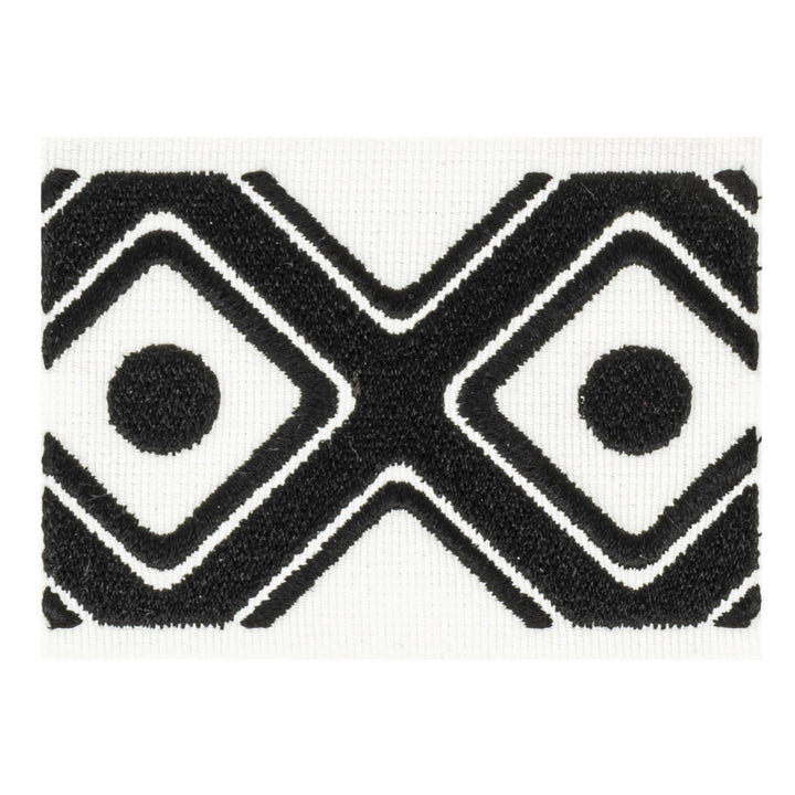 Hallmark 1 Onyx by Stout Trim Stout Trim Hallmark 1 OnyxTrim VISIONS OF COLOR TRIM 48%SVI 34%POL 10%OTH 8%COT TURKEY </p><p>Repeat: H: 2.375, V: 0.000 3.2 in - Fabric Carolina -